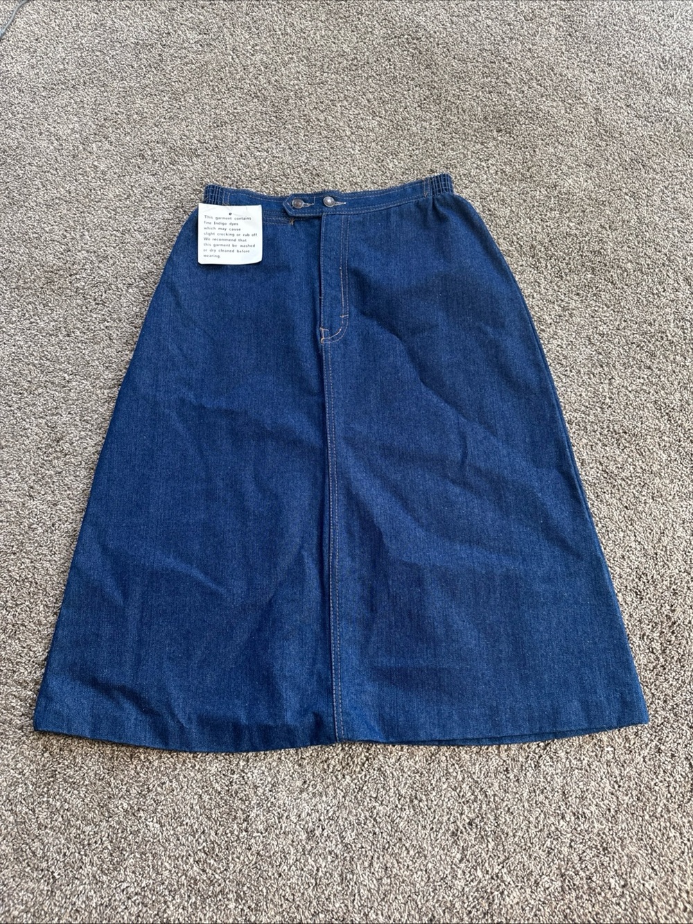 Bay Britches Women’s 13/14 nwt Classic Blue Denim A-Line Skirt 100% Cotton